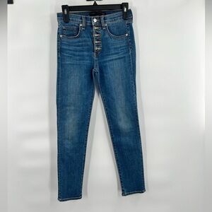 Veronica Beard blue jeans button fly size 25 skinny